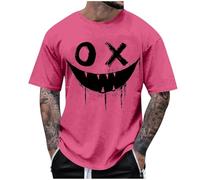 Herren Tshirt Oversized Sommer Kurzarm Rundhals T Shirt Mode Einfarbig Loose Fit Baggy Baumwolle Atmungsaktiv Sport Basic Long Tee Shirt Männer Sommer Modische Tops Übergroßes Oberteile