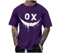 Herren Tshirt Oversized Sommer Kurzarm Rundhals T Shirt Mode Einfarbig Loose Fit Baggy Baumwolle Atmungsaktiv Sport Basic Long Tee Shirt Männer Sommer Modische Tops Übergroßes Oberteile