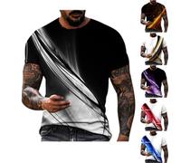 Herren Tshirt Sommer Sport Oberteile Casual Rundhals Tunika Tops Vintage Basic Kurzarm Tee Shirts Lustig Neuartiger Druck Sporthemd Schnell Trocknende Sportshirt Regular Fit Laufshirt