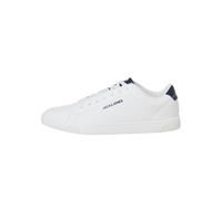 Herren-Turnschuhe von der Marke Jack & Jones. Der Schuh ist aus hochwertigem Kunstleder gefertigt. Marke: Jack & JonesModellname: BosleyKategorie: HerrenschuheMaterialien: KunstlederFarbe: weiß, marin