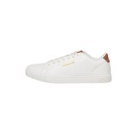 Herren-Turnschuhe von der Marke Jack & Jones. Der Schuh ist aus hochwertigem Kunstleder gefertigt. Marke: Jack & JonesModellname: BossKategorie: HerrenschuheMaterialien: KunstlederFarbe: weiß, cognac 