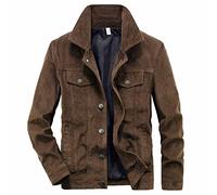 Herren Übergangsjacke Cordjacke Herren Gefüttert Dünne Leicht Winter Jacke Herbstjacke Fliegerjacke Stehkragen Bomberjacke Baumwolle Army Feldjacke Cargo Jacke Männer Blouson Arbeitsjacke Windbreaker