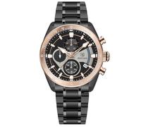 Herren Uhr Uhren BENYAR Quarz-Chronographenwerk 42MM Zifferblatt Analoguhr Aus Edelstahl Wasserdicht Uhr Geschenk für Männer BY-5201M (Roségoldgrau)