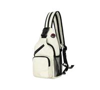 Herren Umhängetasche Umhängetasche Mann Casual Brust Business Männlich Multifunktionale Frauen Rucksack Radfahren Sport Rucksack Travel Pack(White)