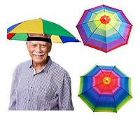 Herren, unisex 3 Stück Regenschirmhüte Camouflage Regenschirm Hut Kopf Schirmhut Schirm Kappe Fischerhut Strandschirm Stirnband