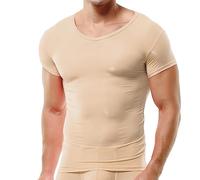 Herren Unterhemd aus Mesh Transparent Shirt Stretch T-Shirt Unterwäsche Reizwäsche