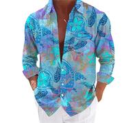 Herren V Ausschnitt Kurzarm Hemd Button Down Regular Fit Freizeithemden Angesagte Ferienhemd Mit Druck Männer Reisehemd Atmungsaktiv Und Schnelltrocknend Hemd Vintage Sommerhemd