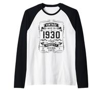 Herren Vintage 1930 96yr 96th Birthday Gifts for Men 96 Years Old Raglan