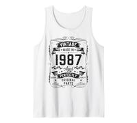 Herren Vintage 1987 39yr 39th Birthday Gifts for Men 39 Years Old Tank Top