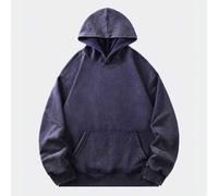 Herren Vintage gewaschener Loose Fit Hoodie (verstärkte Nackenpartie, Saum und Schulternähte, um Deformation zu verhindern)