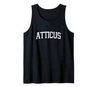 Herren Vintage Personalisierter Name Classic Atticus Tank Top