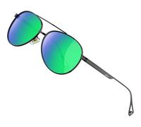 Herren Vintage Pilotenbrille Polarisierte Sonnenbrille UV400 Schutz