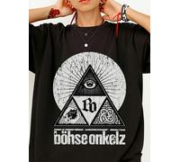 Herren W Bohse Onkelz Pahit Brand Logo Heavyweight Baumwoll-T-Shirt - 2026 Neuer Stil Rundhals Kurzarm Casual Shirt, Atmungsaktives Ganzjahres-Shirt m