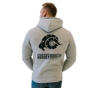 Herren Wandern Kapuzenpullover Fleece Hoodie Outdoor Mit Logo Hellgrau 3XL