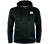 Herren Wandern Kapuzenpullover Fleece Hoodie Outdoor Schwarz L