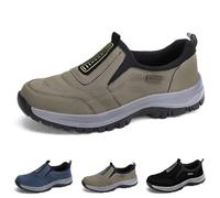 Herren Wanderschuhe Mit Fußgewölbeunterstützung Outdoor Wandern Orthopädische Schuhe Für Hineinschlüpfen Wasserdicht Rutschfest Leicht Slipper Modische Low-Top Sicherheits Sneaker ( Color : Brown , Si