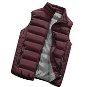 Herren Weste, Ärmellose Elegant Outdoor 4XL Herrenwesten Daunenweste Leicht Lang Winter Übergangs Weste Steppweste Sportlich Glänzend Puffer Weste Herren Weste