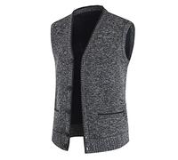 Herren Weste Outwear Jacke Sweater Strickpullover Weste Button Gestrickte Weste Strickjacke Herren Strickjacke Ärmellose Gilets V-Ausschnitt Strickpullover Herbst Winter Männer Pullover Mantel Outdoor