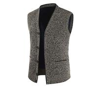 Herren Weste Outwear Jacke Sweater Strickpullover Weste Button Gestrickte Weste Strickjacke Herren Strickjacke Ärmellose Gilets V-Ausschnitt Strickpullover Herbst Winter Männer Pullover Mantel Outdoor