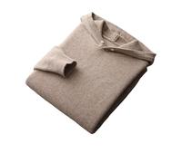 Herren Winter Kaschmir Hoodie Pullover Verdicktes Top Casual Sweater Kaschmir Pullover, braun, XXL