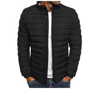 Herren Winterjacke Steppjacke ohne Kapuze Leichte Daunenjacke Wandern Übergangsjacke Autumn Winter Jacke Bequeme Softshelljacke Outdoor Jacken Puffer Herren-Jacken Einfarbig Baumwolle Bomberjacke Coat
