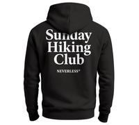Herren Zip Hoodie mit Backprint - Sunday Hiking Club - Sunday Hiking Club schwarz relaxed-fit 5XL