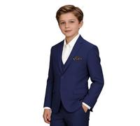 Herrenanzüge Formale Smokings Slim Fit Jungenanzug Set für Hochzeitsoutfit Teen Jungen Kleid Kleidung, 14