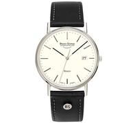 Bruno Söhnle Herren Uhr 'Rondo' schwarz / silber / perlweiß, Größe One Size, 4246595 Schwarz / Silber / Perlweiß One Size