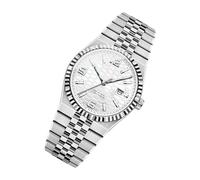 Herrenarmbanduhren - Elegante hochwertige Uhr, minimalistisches Digitaldisplay | Smartwatch für Herren, Piloten-Tauchuhr, lässiges Business-Zubehör, Esecut Chronograph, weiß, riferimento alla