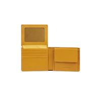 Herrengeldbörse mit Dokumentenhalter Flyer, Kreditkartenhalter Piquadro Atlas, gelb - Farb-Varianten: Gelb