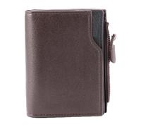 Herrengeldbörse mit Münzfach - PU-Leder 12 x 10 x 2 cm | Wallets für Männer UK | Card Holder | Slim Bifold Wallet mit Münzfach Window ID und Card Organizer für jeden Tag Carry Travel and Secure