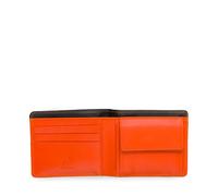 Herrengeldbörse mit Münzfach schwarz-Orange - Farb-Varianten: Multicolor