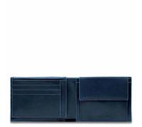Piquadro PU1392B2R/BLU Geldbörse, Kartenetui/Reisedokumentenhülle Blau Leder, Polyester