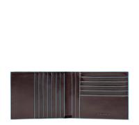 Herrengeldbörsen mit 12 Kreditkartenfachern Blue Square Dunkelbraun - Farb-Varianten: Dunkel Braun