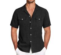 herrenhemden Kurzarm grünes Hemd Herren Herren Sommer Hemd arbeitshemden Kurzarm Seidensticker Shaped Hemd Regular fit Hemd ohne Kragen Herren Rockabilly Hemd Herren boss Herren Hemd