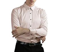 Herrenhemden, Urban Classics - Business-Hemden, Freizeithemden, Hochzeit, Party, Hemd, einfarbig, normale Passform, formelles Hemd, Button-Down, Langarm-Shirt, bügelfreies Hemd, Anzug, Unterhemd,