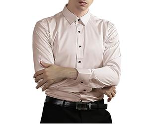Herrenhemden, Urban Classics - Business-Hemden, Freizeithemden, Hochzeit, Party, Hemd, einfarbig, normale Passform, formelles Hemd, Button-Down, Langarm-Shirt, bügelfreies Hemd, Anzug, Unterhemd,