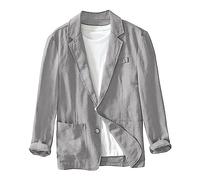 Herrensakko Sommer Sakko Herren Leinen Leicht Sportlich Sportsakko Blazer Herren Sommer Sakkos für Herren Anzug Jacken Sport Mantel Stilvolle Alltagsanzüge Anzugjacke