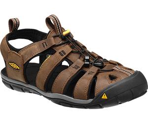 Herrensandalen KEEN Clearwater CNX Leder Herren dunkelerde/schwarz 41