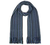 Herrenschal aus Feiner Merino-Wolle - Gestreifter Winterschal für Männer | Extra Feine Merino-Wolle, Weich und Warm, Ideal als Wintergeschenk für Männer, Klassisches Streifenmuster