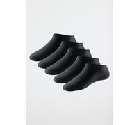 Schiesser Herren-Sneaker-Socken 5 Paar 39 - 42 schwarz