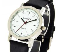 Herrenuhr Bahnhofsuhr Lederimitatband 36mm
