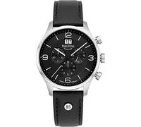 Bruno Söhnle Herren Uhr 'Padua Chrono' schwarz / silber, Größe One Size, 4246736 Schwarz / Silber One Size