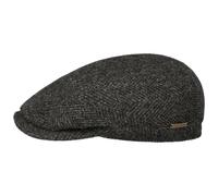 Herringbone Harris Tweed Driver Cap by Stetson grau-meliert 60 cm
