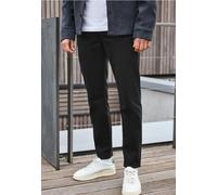 Stoffhose STREET ONE MEN, Herren, Gr. 31, Länge 32, schwarz, Web, 97% Baumwolle, 3% Elasthan, unifarben, regular fit lang, Hosen Stoffhose, 5-Pocket-Style (47225114-31) schwarz