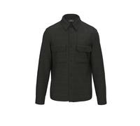 FYNCH-HATTON - Herringbone Linen Overshirt dark khaki - Gr. - 3XL
