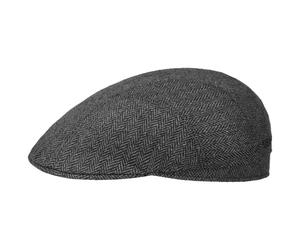 Herringbone UV Silk Driver Flatcap by Stetson anthrazit 60 cm