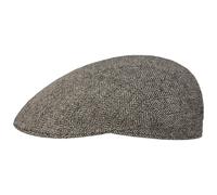 Herringbone UV Silk Driver Flatcap by Stetson beige 57 cm