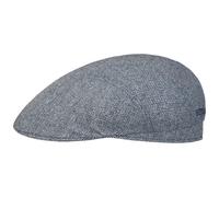 Herringbone UV Silk Driver Flatcap by Stetson blau 57 cm