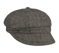 Herringbone Wool Ballonmütze by Loevenich grau One Size